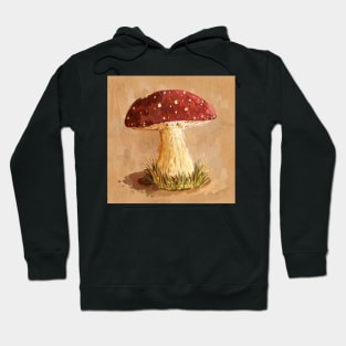 Fly Agaric Mushroom Painting Hoodie